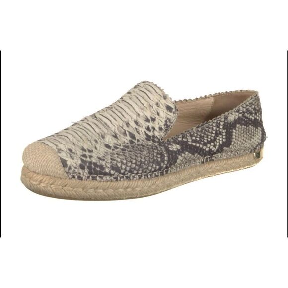 Stuart Weitzman snakeskin print espadrille flats - Picture 1 of 8